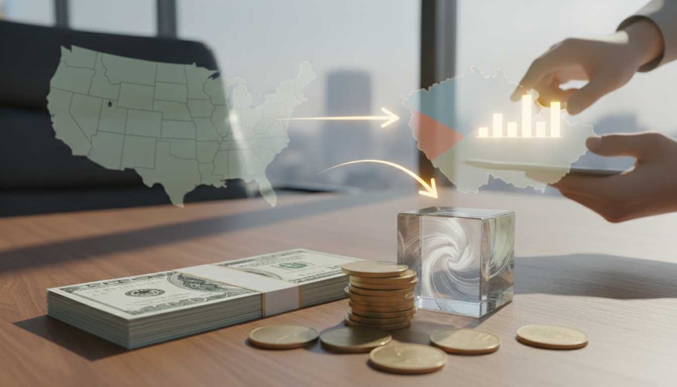 Illustration for section: ## Online Money Transfer Services: Comparing Rates, Speed, and Reliability Online money transfer ser - US expat CZK strategy
