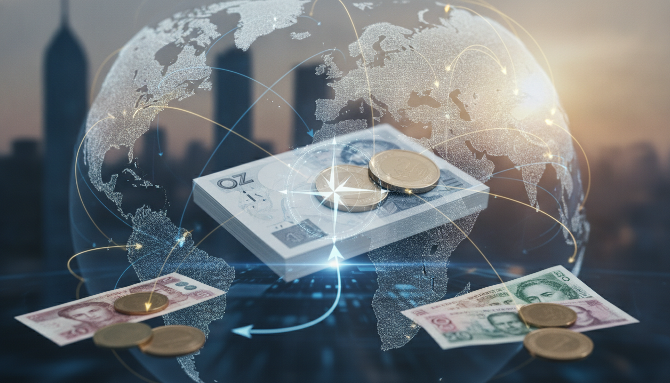 Illustration for section: When considering CZK transfers, traditional banking channels, primarily through SWIFT (Society for W - Navigating CZK transfers