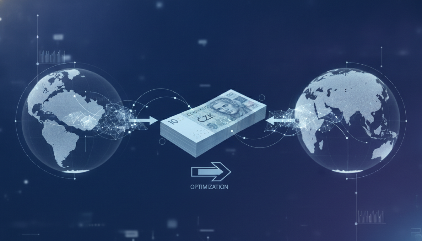 Illustration for section: Exchange Rate Dynamics The exchange rate is arguably the most critical component affecting the final - Optimizing CZK transfers