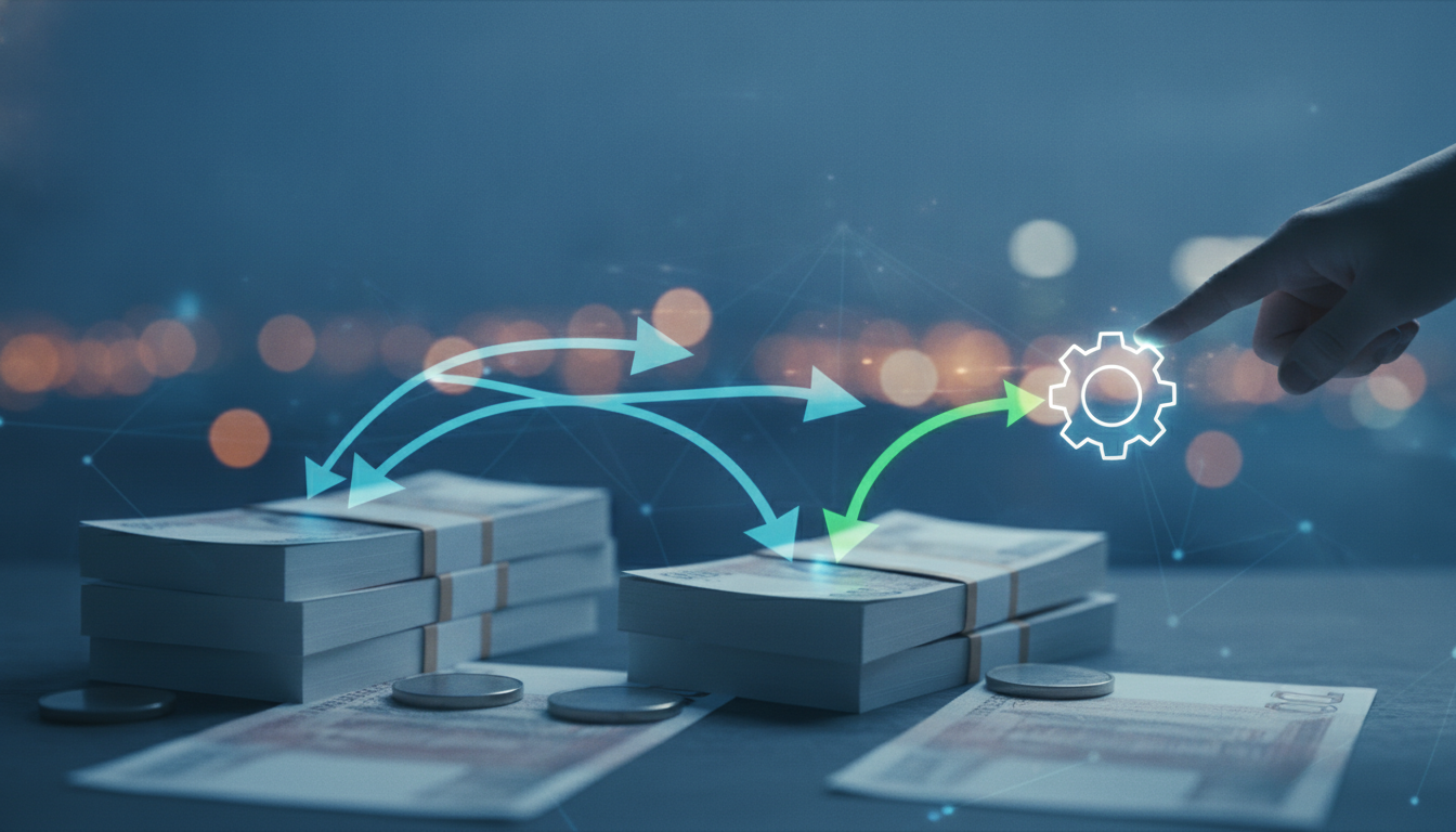 Illustration for section: B. Ensuring Security and Protecting Against Fraud 1. Best Practices for Secure Online Transfers Secu - CZK transfer optimization