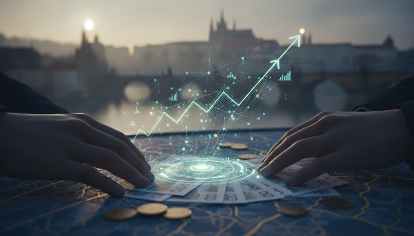 Illustration for section: Beyond simply timing your exchanges, more advanced strategies involving diversification and hedging  - Strategic Currency Exchange for Prague Residents: Maximizing Financial Efficacy-prague financial services & tips
